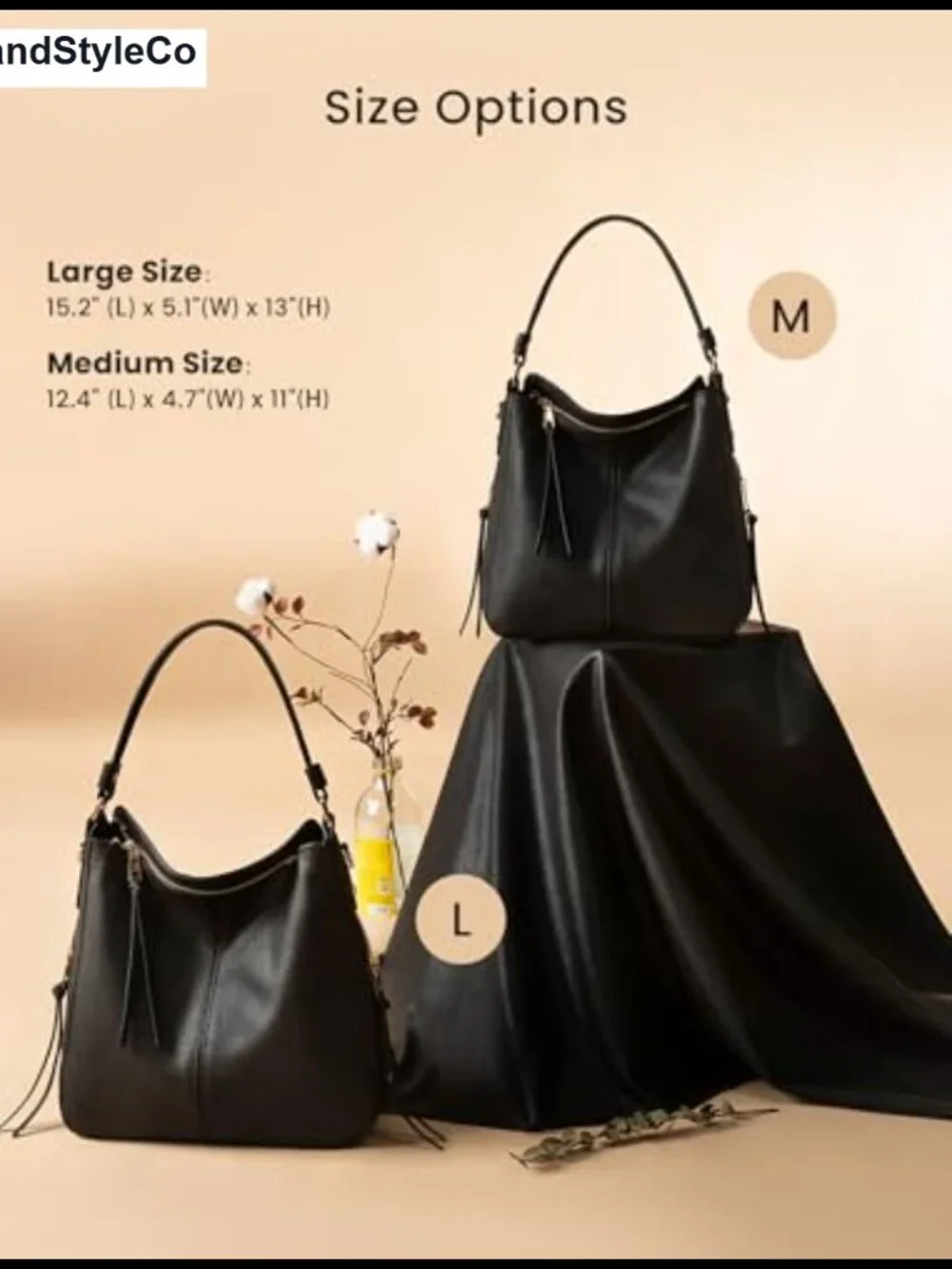 Hobo Crossbody Bag Women Designer Shoulder Purse Faux Leather Tassel Large